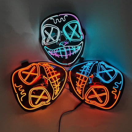 Halloween EL Horror Full Face Glow Mask