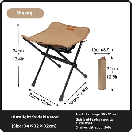 Portable Fishing Stool Ultralight Folding Chair Camping Camp Chair