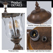 Vintage Outdoor Light Pole Lights, Waterproof Garden Patio Lights, Walkway & Driveway Lighting - One Piece No Bulb Unavailable Platforms