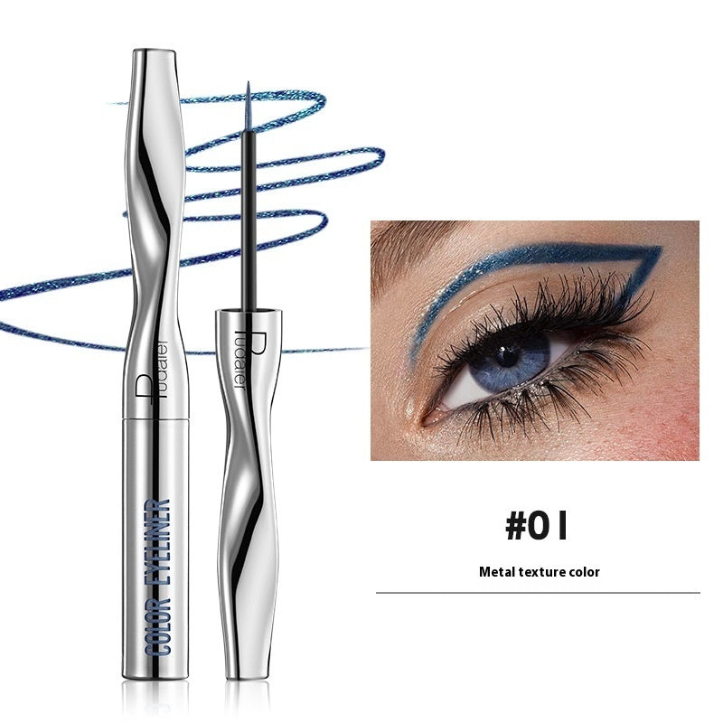 Color Eyeliner Makeup Waterproof Quick-drying Very Fine 24 Colors