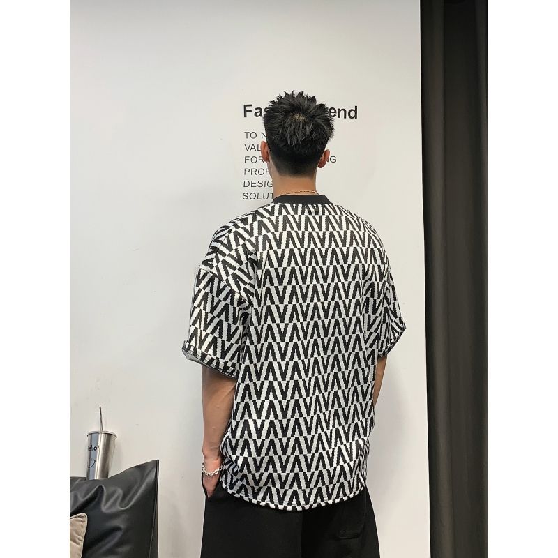 Men's American-style Short-sleeved T-shirt High Street