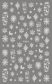 New Pure White Winter Snowflake Nail Stickers