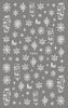 New Pure White Winter Snowflake Nail Stickers