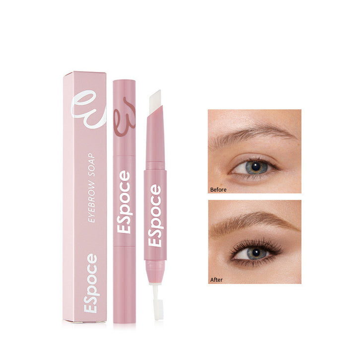 Eyebrow Cream Double Tip Pen With Brush Head Wild Eyebrow Styling Soap