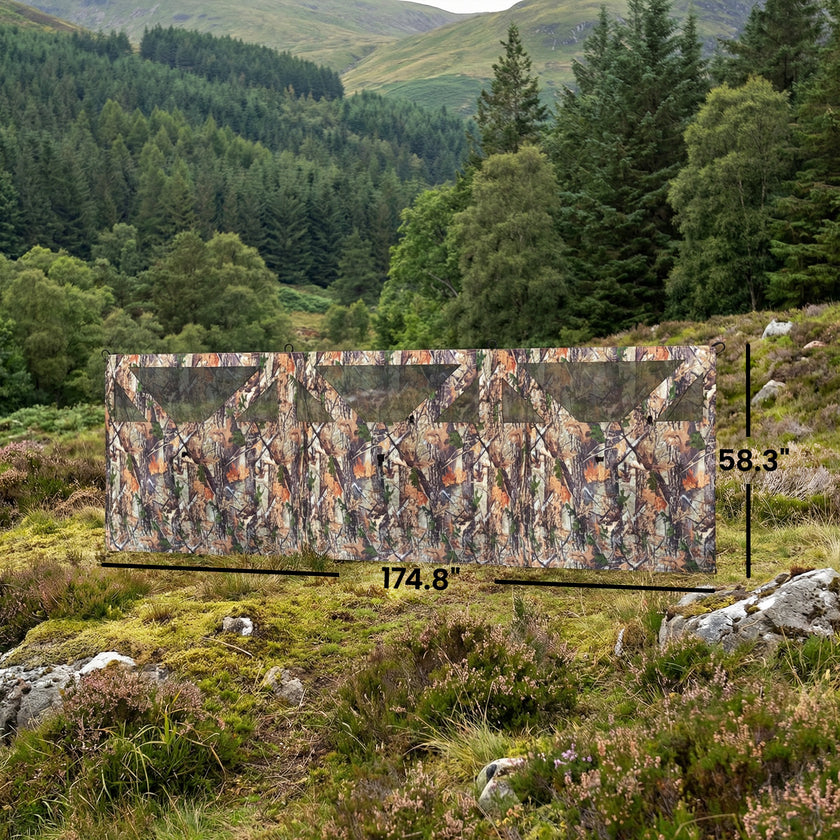 Camping Hunting Blind, 3-Panel Blind See Through for Hunting Camping 176