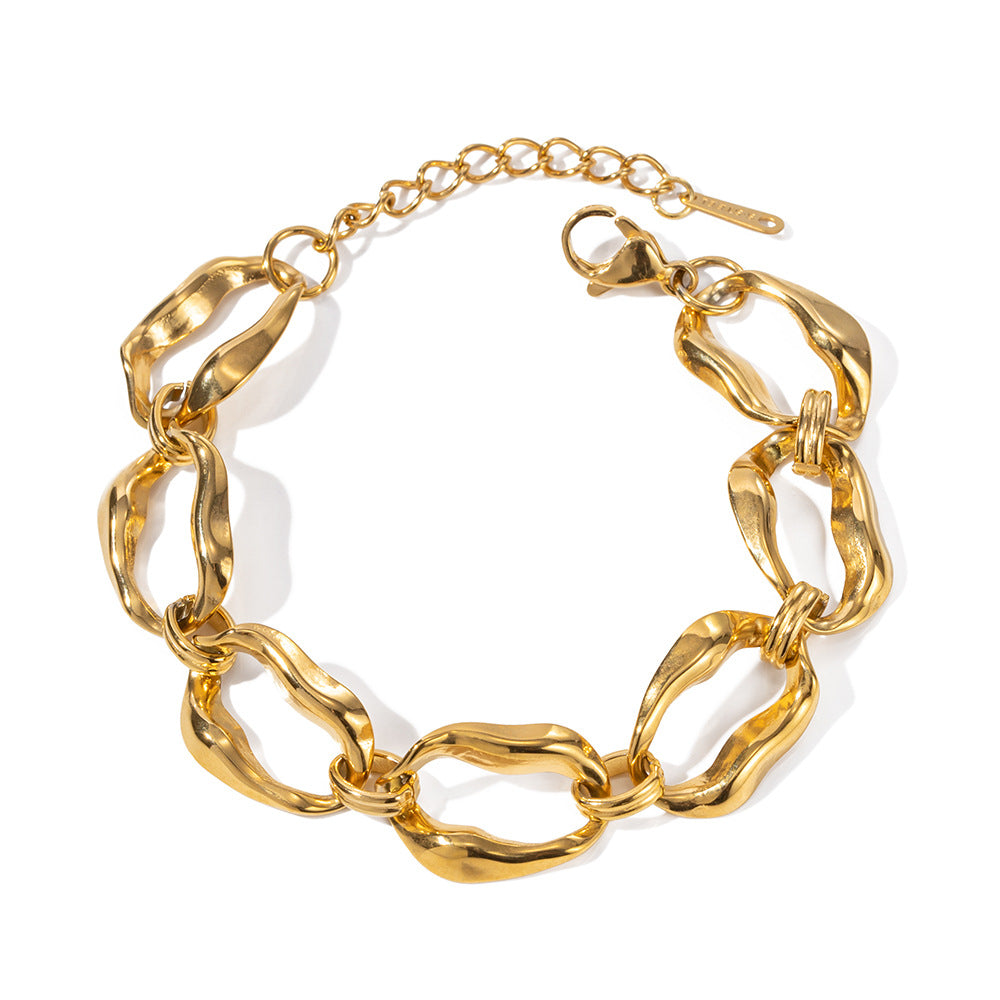 Ins Style Necklace Titanium Steel Irregular