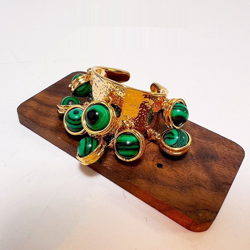 Malachite Bracelet Retro Minority Design