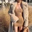 Versatile Coat Thickened Plush Long Coat