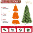 6ft PE, PVC Mixed Christmas Tree