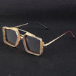 Vintage Steampunk Sunglasses Metal Hollow-out For Men