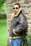 Western Antique Trendy Fur Coat For Men Winter