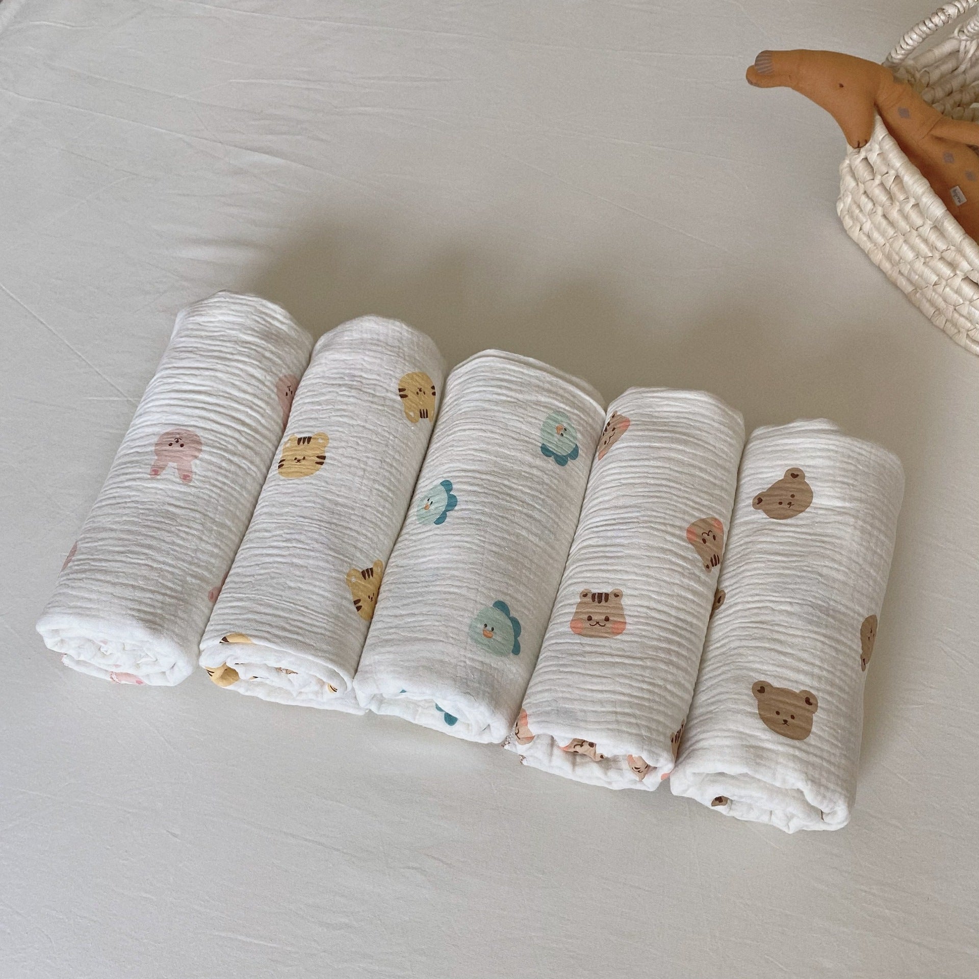 Cotton Gauze Sleeping Bag Sleeveless Vest New Child Anti-kick Quilt