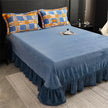 New Milk Fiber Printed Four-piece Bedding Set