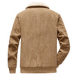 Large Pocket Lambswool Velvet Padded Thickened Coat Men