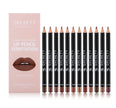12 Color Matte Lipstick Lip Liner Suit