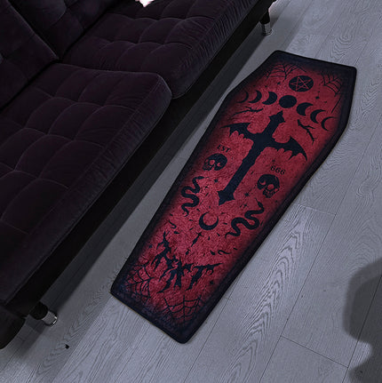 Dark Gothic Bloody Mary Print Carpet