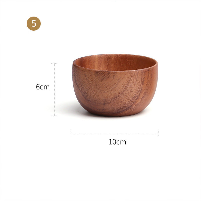 Large And Small Log Rice Bowl Tableware Hotel Restaurant Kitchen