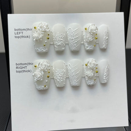 Phototherapy White Series Gypsum Gel Camellia Wearing Nail Enhancement