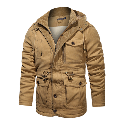 Jacket Men Cotton Casual Parkas Jacket Coat Men Brand Loose Parkas