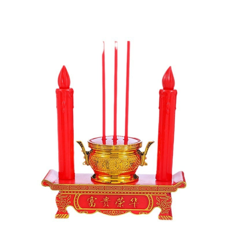 Electronic Censer Buddha Lamp Candlestick Candle