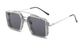 Vintage Steampunk Sunglasses Metal Hollow-out For Men