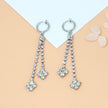 Diamond  High-grade Earrings Niche Personality Long Fringe