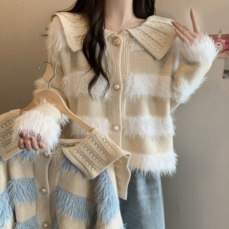 Sweater Coat For Women Autumn And Winter Mink Fur