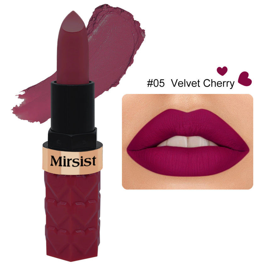 6 Color Matte Lipstick No Stain On Cup Waterproof And Durable