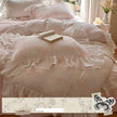 Gentle Crinkled Gauze Cotton Four-piece Duvet Set Bedding
