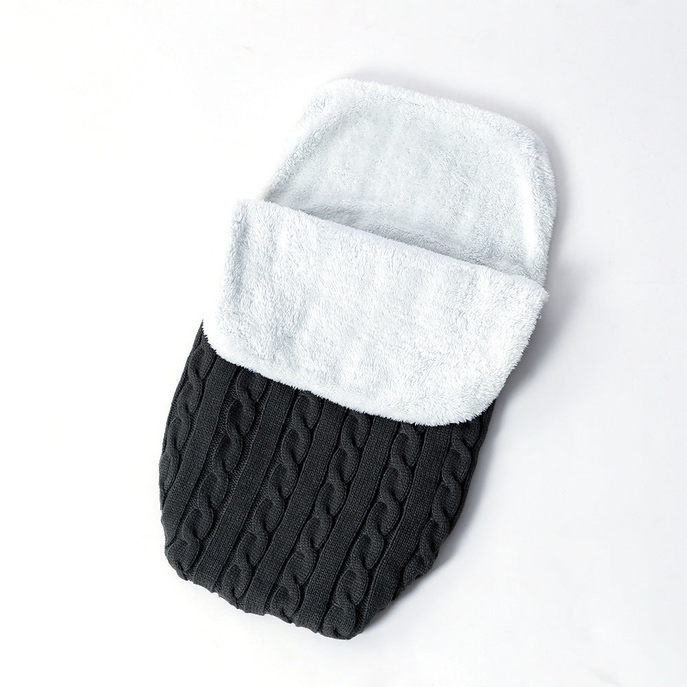 Thick Knitted Warm Sleeping Bag