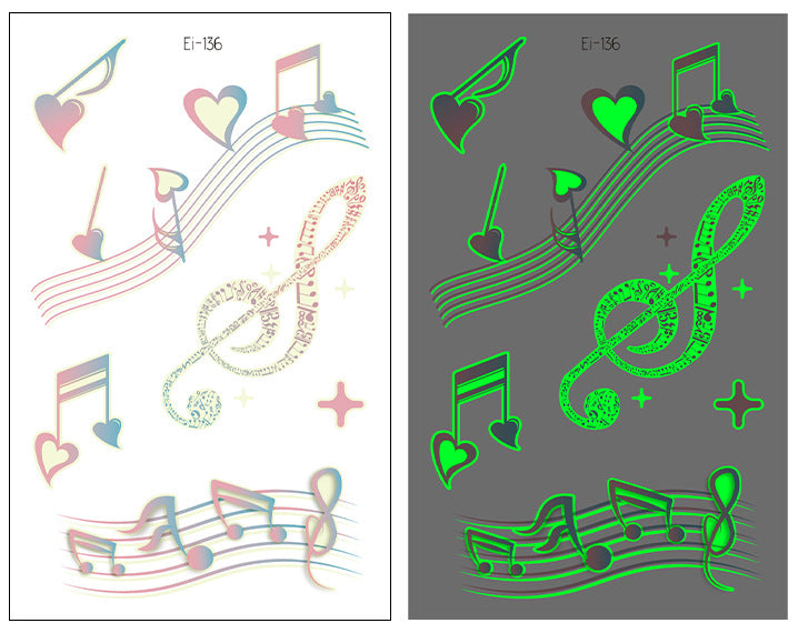 Waterproof Glitter Butterfly Tattoo Stick Gradient Tattoo