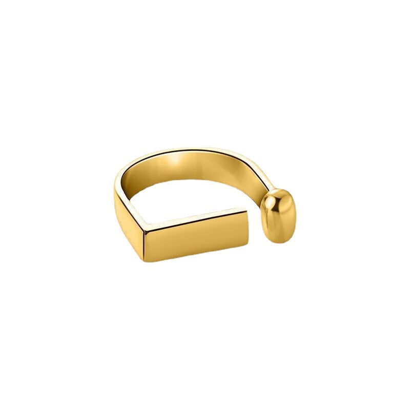 Creative Letters Titanium Steel Ring For Women