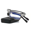 Stainless Steel Folding Anti-blue Light Reading GlassesLight Screw-free Portable Presbyopic Glasses Men's And Women's Same Presbyopic Glasses