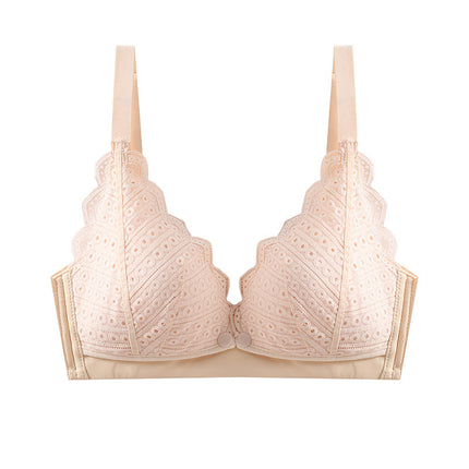 Lace Maternity Underwear Gathering Seamless Hands-Free Nursing Bra
