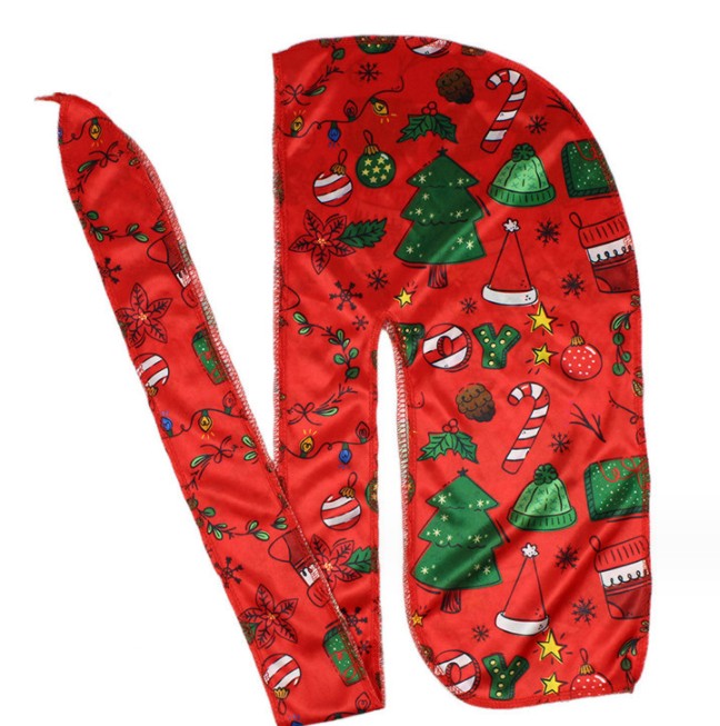 Silk Printed Long Tail Hat