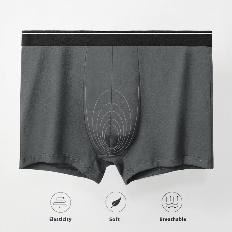 Men's Solid Color Underwear Men's Cotton Breathable Boxers