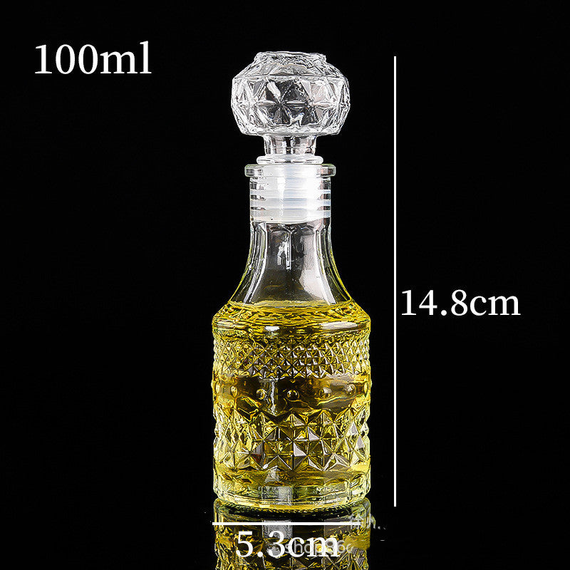 Creative Transparent Glass Wine Bottle