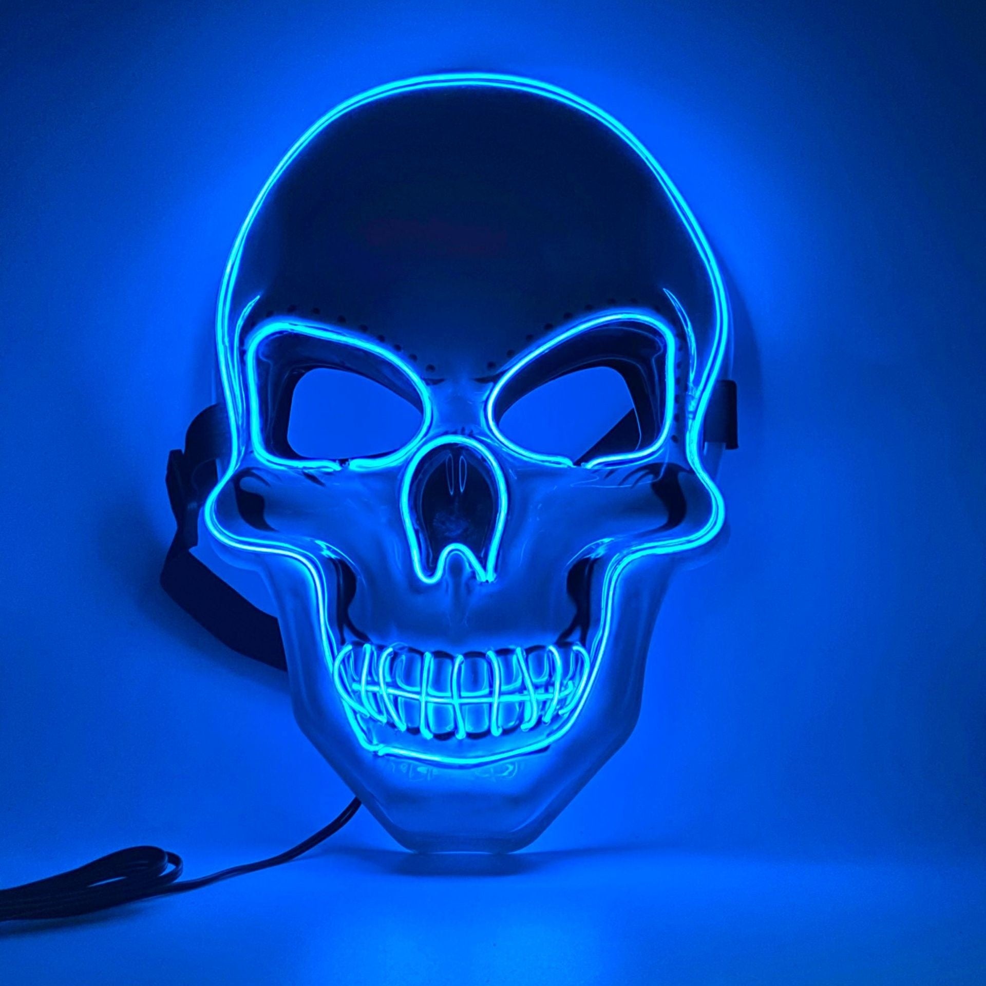 White Skull Mask Led Mask Luminous
