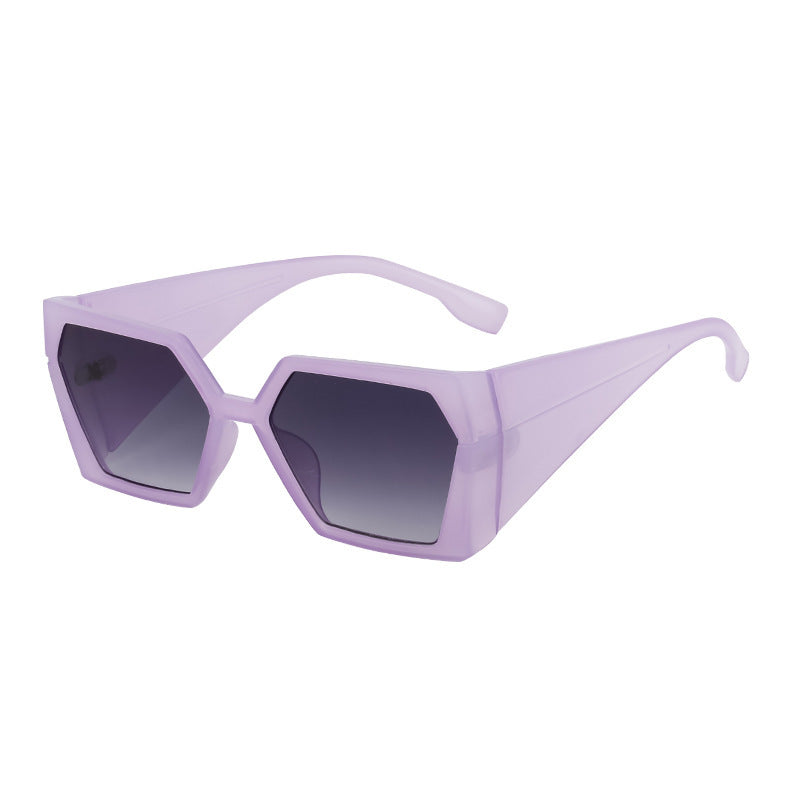 Large Frame Rectangular Sunglasses