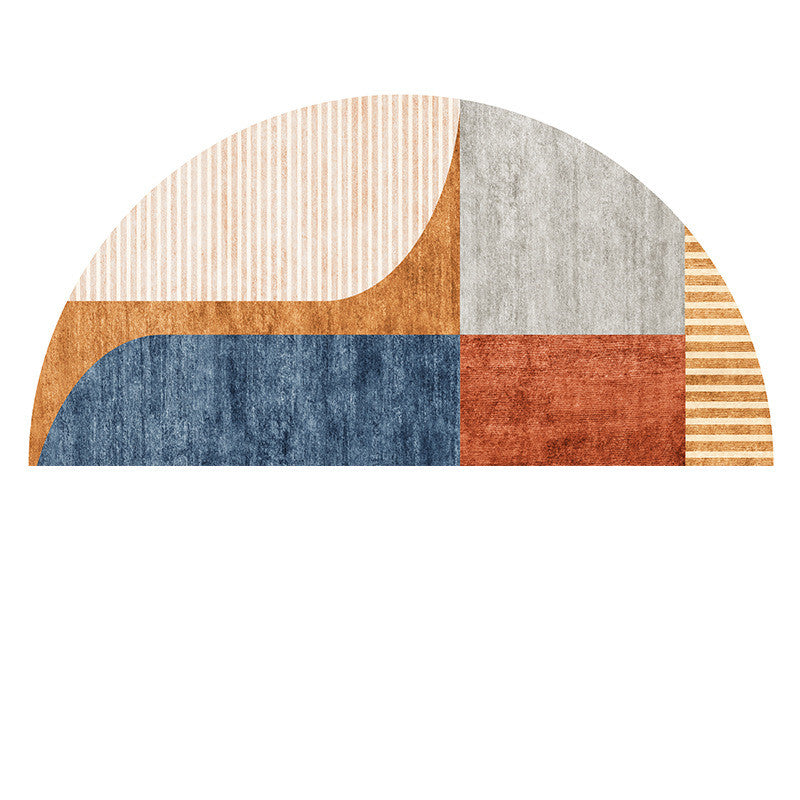 Semicircular Floor Mat Bathroom Non-slip Carpet