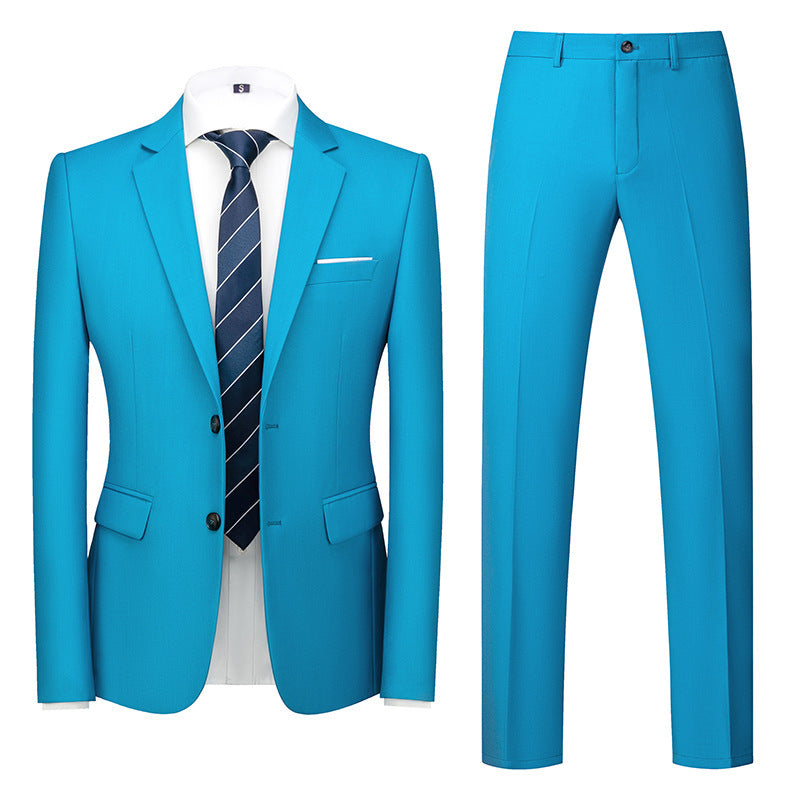 Men's Suit Wedding Two Button Two Piece Suit