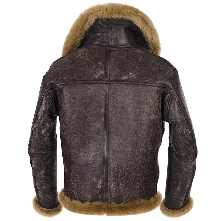 Western Antique Trendy Fur Coat For Men Winter