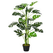 100cm/3.3FT Artificial Monstera Tree Decorative Cheese Plant 21 Leaves With Nursery Pot, Fake Tropical Palm Tree For Indoor Dcor