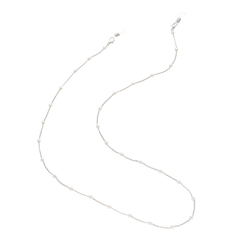 Fashion Simple Pearl Glasses Chain Accessories