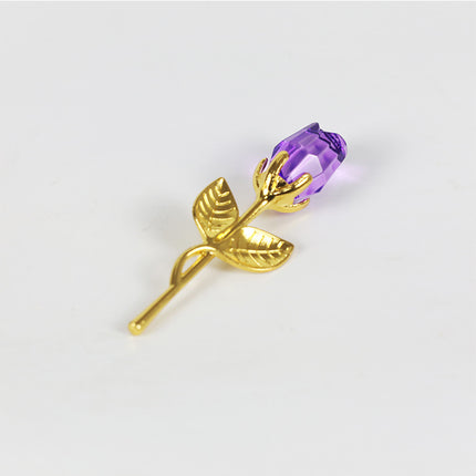 Crystal Golden Rose Flower Valentine's Day Gift