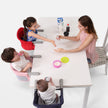 Portable Foldable Baby Highchair Safety Belt Infant Feeding Chair Booster Seat Harness Dinner Lunch Washable Hook-on Chair