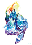 Original Personality Wolf Tattoo Sticker Animal