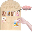 Newborn First Year Milestone Photo Frame Wooden