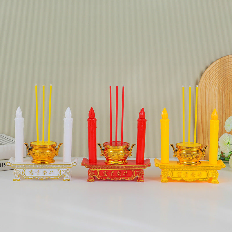 Electronic Censer Buddha Lamp Candlestick Candle