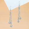 Diamond  High-grade Earrings Niche Personality Long Fringe